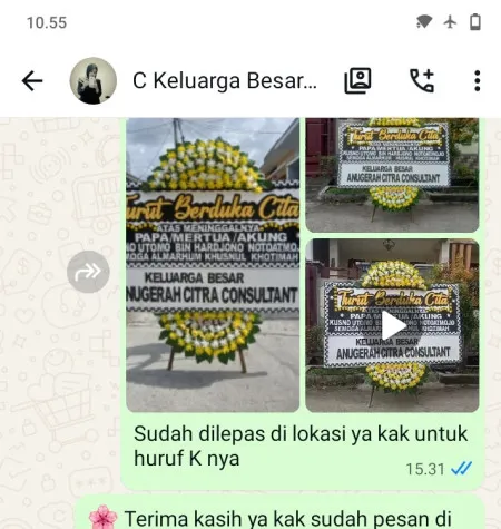 Pengiriman Papan Bunga Duka Krukut